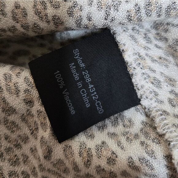 JENNI KAYNE leopard animal print midi slip skirt XL - Picture 5 of 10